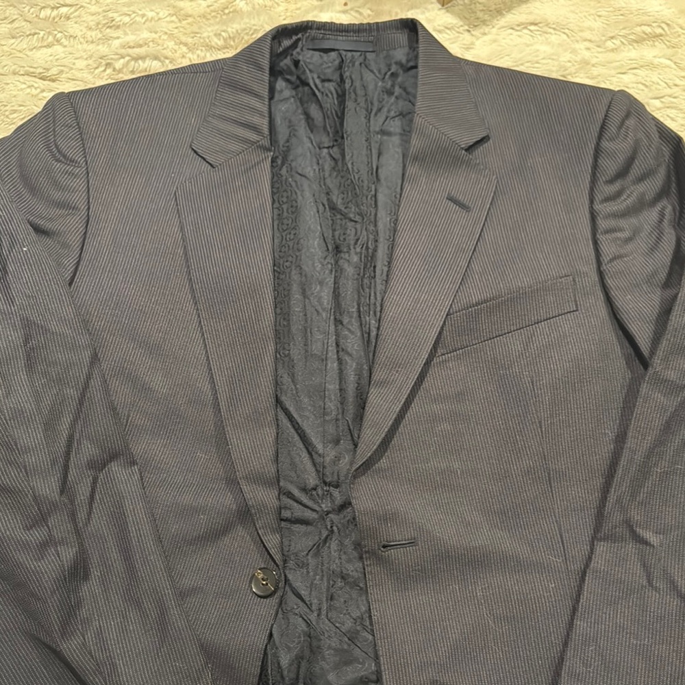 Mens Dark Blue Gucci Suit